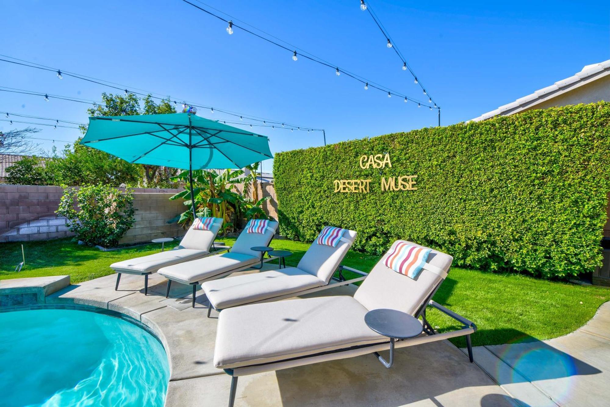 Casa Desert Muse With Heated Pool Spa Firepit Mini Golf And Games Indio Bagian luar foto